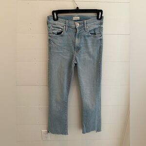 MOTHER The Insider Crop Step Frey in Fresh Catch